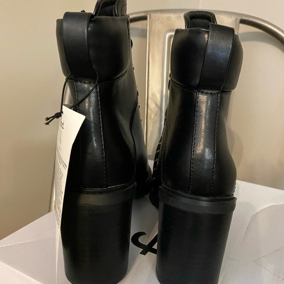 Find, Block Heel Ankle Bootie, Black sz10w New! - Picture 3 of 6